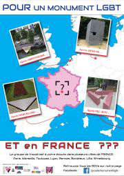 Affiche du projet de Monument LGBT en France