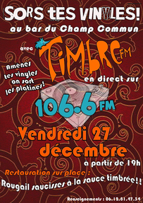 Affiche soirée vinyles décembre 2013 petite version