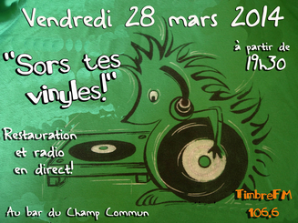 affiche vinyle 28 mars 2014